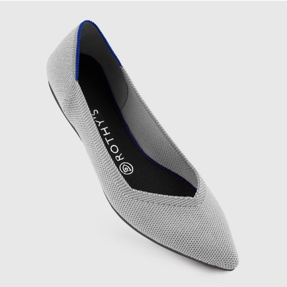 Rothy's Shoes - ROTHY’S The Point in Flax Birdseye Size 7.5 Flats Slip On Shoes